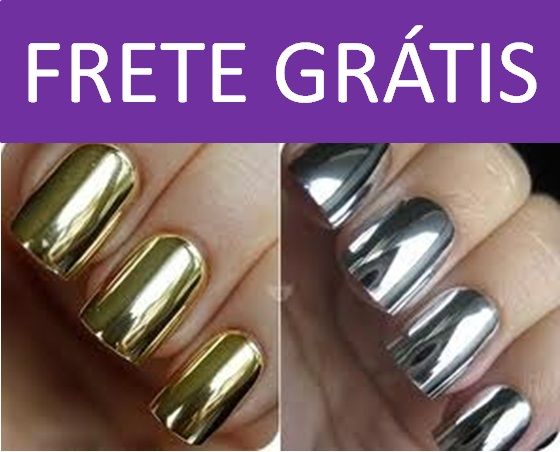 Adesivo Cromado para unhas